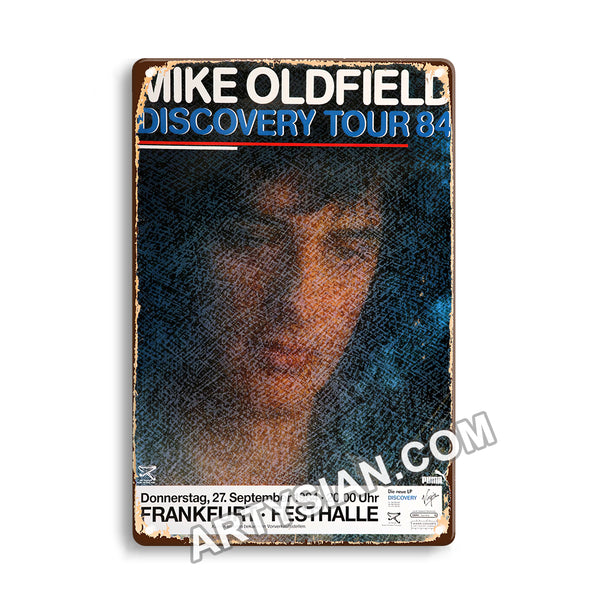 ARTYSIANMike Oldfield - Discovery Tour ´84, Frankfurt 1984Metal Sign 30X20cm
