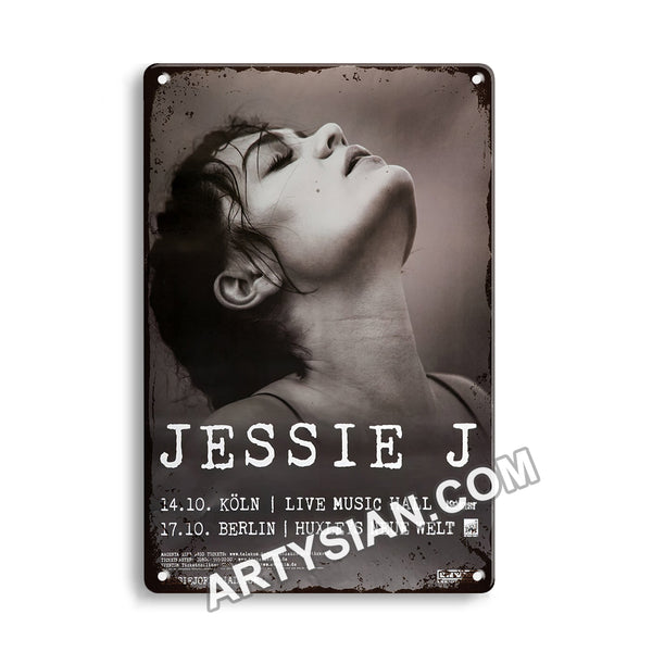 ARTYSIAN Jessie J. - R.O.S.E., All Dates 2018Metal Sign 30X20cm
