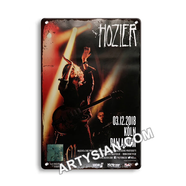 ARTYSIAN Hozier - Nina Cried Power, Köln 2018Metal Sign 30X20cm
