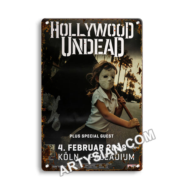 ARTYSIAN Hollywood Undead - Five Live, Köln 2018-1111Metal Sign 30X20cm