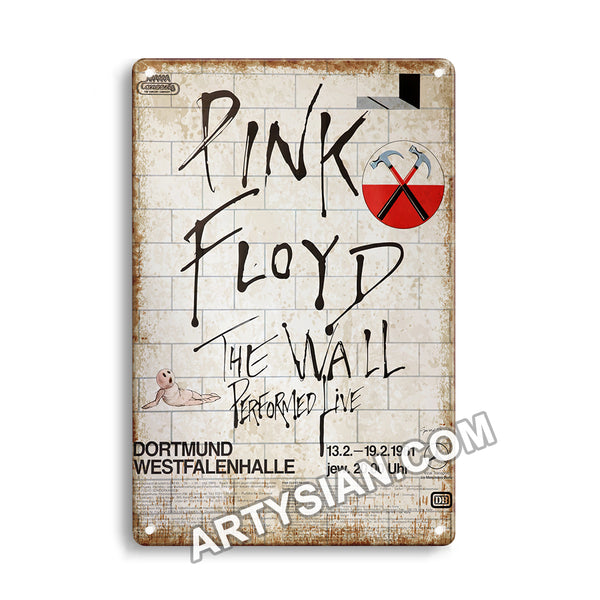 ARTYSIAN Pink Floyd The Wall, Dortmund 1981 Metal Sign 30X20cm