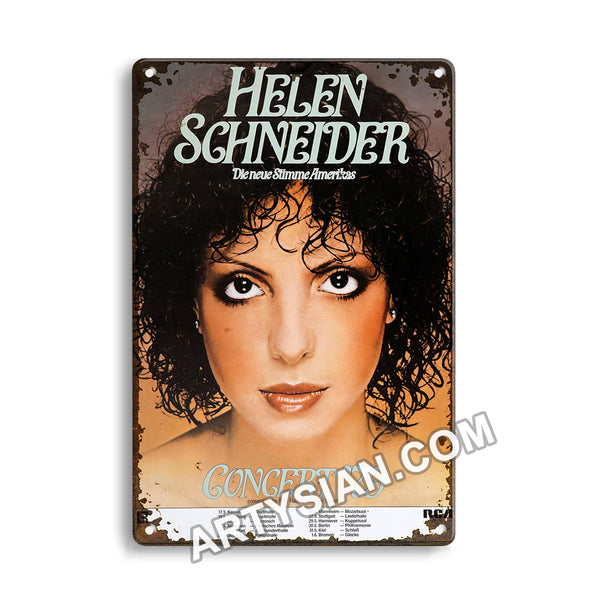 ARTYSIAN Helen Schneider - Americas New Voice , All The Tour Dates 1979Metal Sign 30X20cm