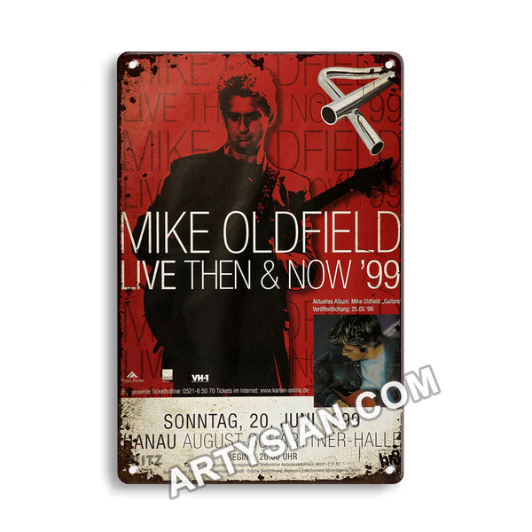 ARTYSIAN Mike Oldfield, Hanau 1999Metal Sign 30X20cm