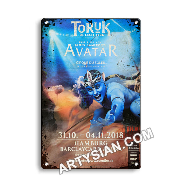 ARTYSIAN Cirque Du Soleil - Toruk Avatar, Hamburg 2018 - Konzertplakat Metal Sign 30X20cm