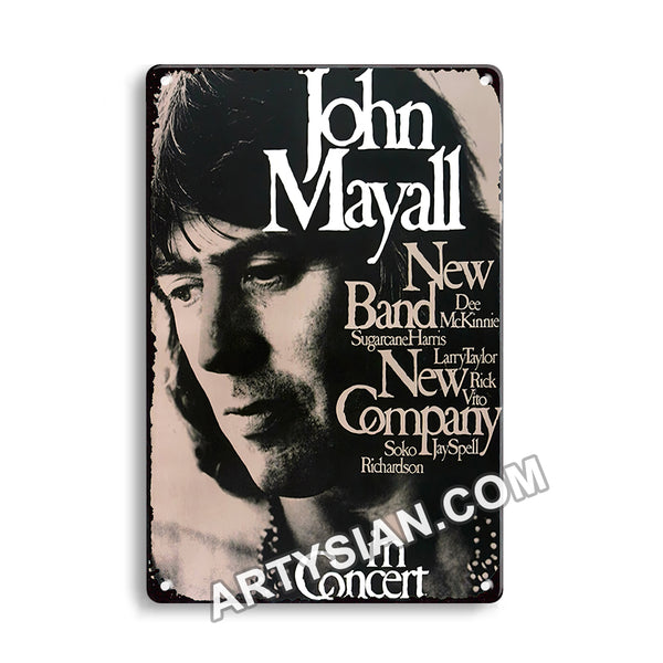 ARTYSIAN John Mayall - Back To The Roots, 1971 - Konzertplakat Metal Sign 30X20cm