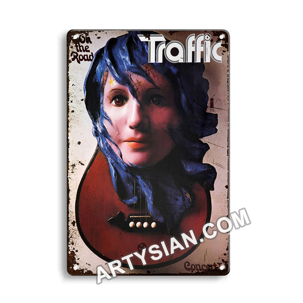 ARTYSIAN Kopie von Traffic - Stevie Winwood , 1968Metal Sign 30X20cm