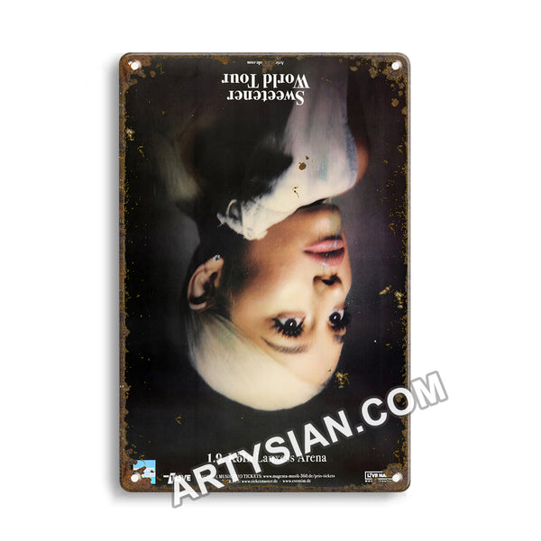 ARTYSIAN Ariana Grande - Sweetener World, Köln 2019 - Konzertplakat Metal Sign 30X20cm