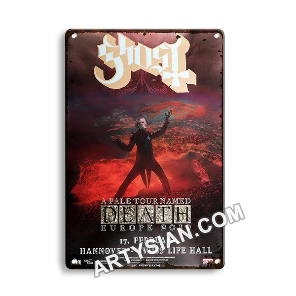 ARTYSIAN Gosth - A pale Tour Named Death Europe, Hannover 2019Metal Sign 30X20cm