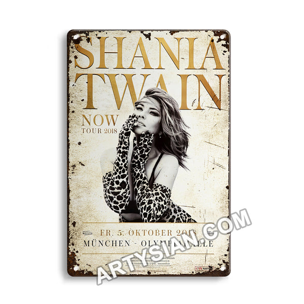 ARTYSIAN Shania Twain - Now Tour, München 2018-Metal Sign 30X20cm