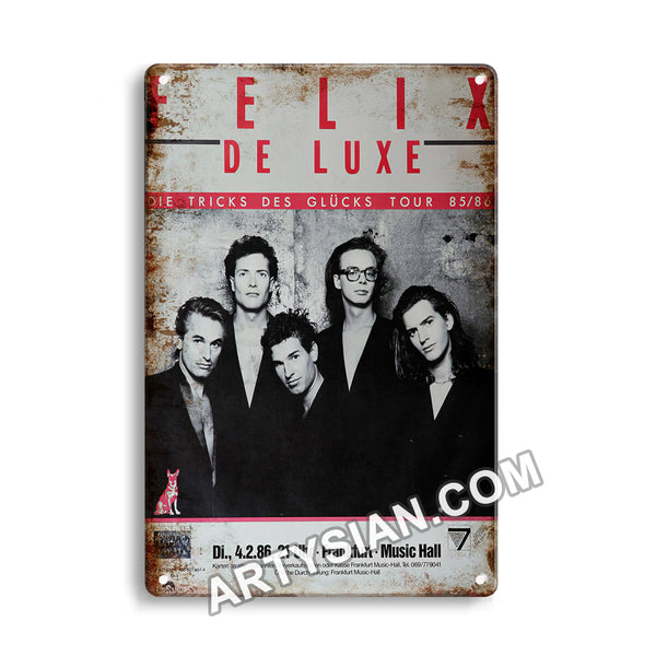 ARTYSIAN Felix De Lux, Frankfurt 1985Metal Sign 30X20cm