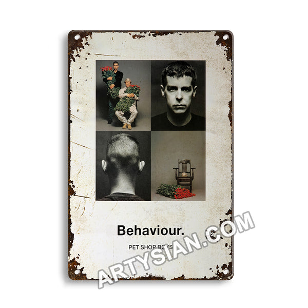 ARTYSIAN Pet Shop Boys, 1990Metal Sign 30X20cm