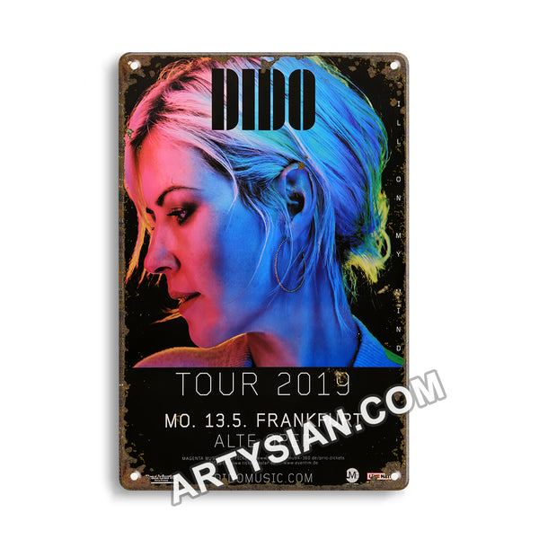 ARTYSIAN Dido - Still On My Mind, Frankfurt 2019 - KonzertplakatMetal Sign 30X20cm