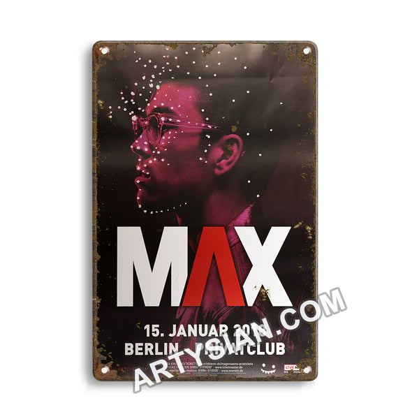 ARTYSIAN Max - Live In Berlin, Berlin 2018 Metal Sign 30X20cm