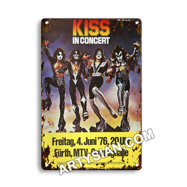 ARTYSIAN KISS, Fürth 1976- Metal Sign 30X20cm