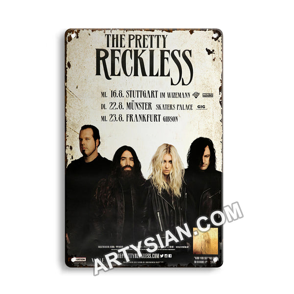 ARTYSIAN The Pretty Reckless - Who Your Selling For, All Dates 2017-Metal Sign 30X20cm