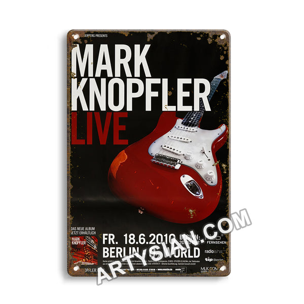 ARTYSIAN Mark Knopfler - Privateering, Berlin 2010 - Konzertplakat-Metal Sign 30X20cm