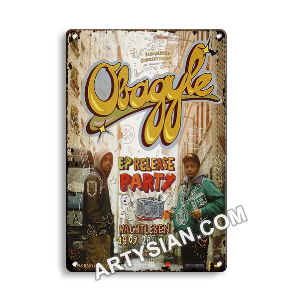 ARTYSIAN Obagyle - Release Party, Frankfurt 2013 - Konzertplakat-Metal Sign 30X20cm