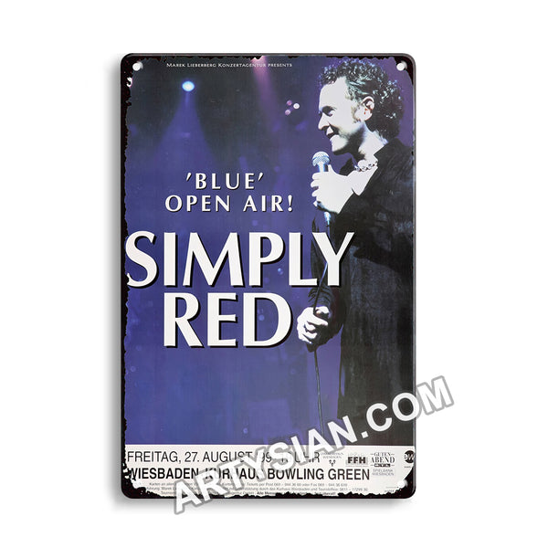 ARTYSIAN Simply Red, Wiesbaden 1999-Metal Sign 30X20cm