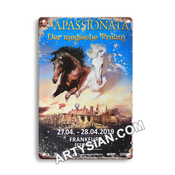 ARTYSIAN Apassionata - Der magische Traum, Frankfurt 2019 - Konzertplakat Metal Sign 30X20cm