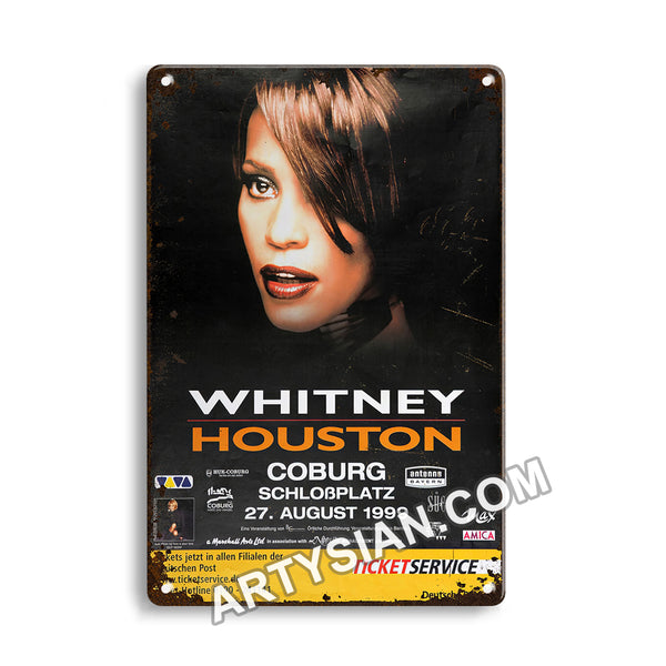 ARTYSIANWhitney Houston - My Love Is Your Love, Coburg 1999-Metal Sign 30X20cm