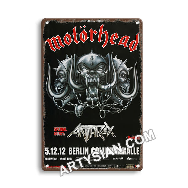 ARTYSIAN Motörhead - The Wörld Is Ours, Berlin 2012 - Konzertplakat-Sign 30X20cm