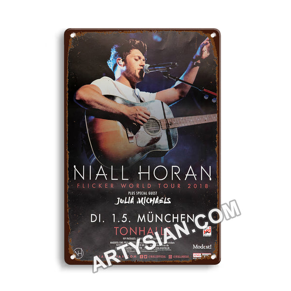 ARTYSIAN Niall Horn - Flicker World Tour, München 2018- Metal Sign 30X20cm