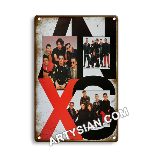 ARTYSIAN INXS, 1990 Metal Sign 30X20cm