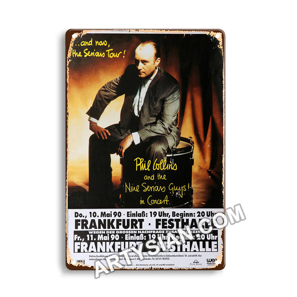 ARTYSIAN Phil Collince, Frankfurt 1990-Metal Sign 30X20cm