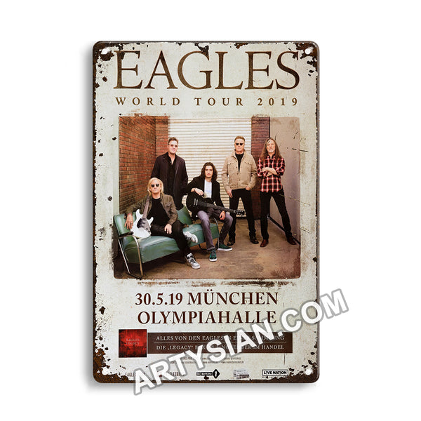 ARTYSIAN Eagles - World Tour , München 2019 - KonzertplakatMetal Sign 30X20cm