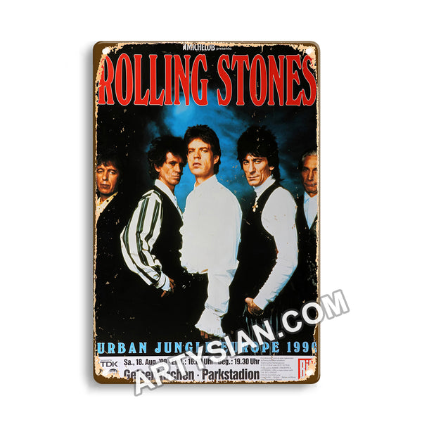 ARTYSIAN The Rolling Stones, Gelsenkirchen 1990Metal Sign 30X20cm