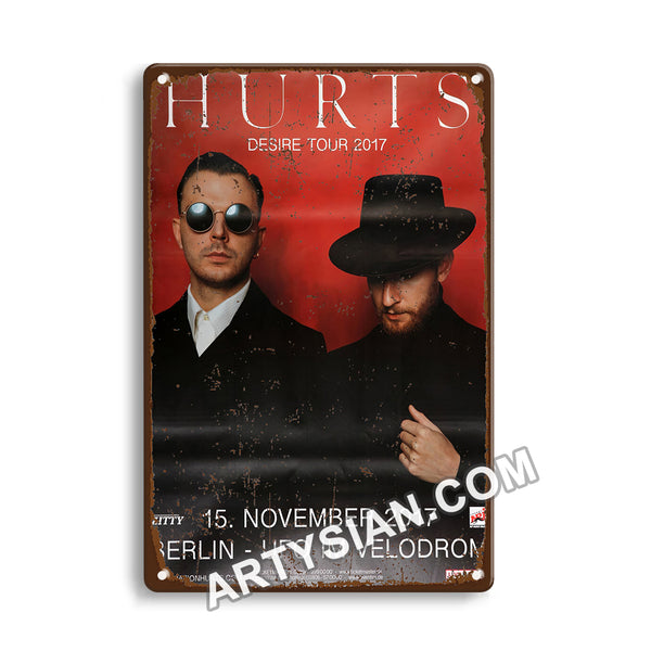 ARTYSIAN Hurts - Desire Tour, Berlin 2018 Metal Sign 30X20cm