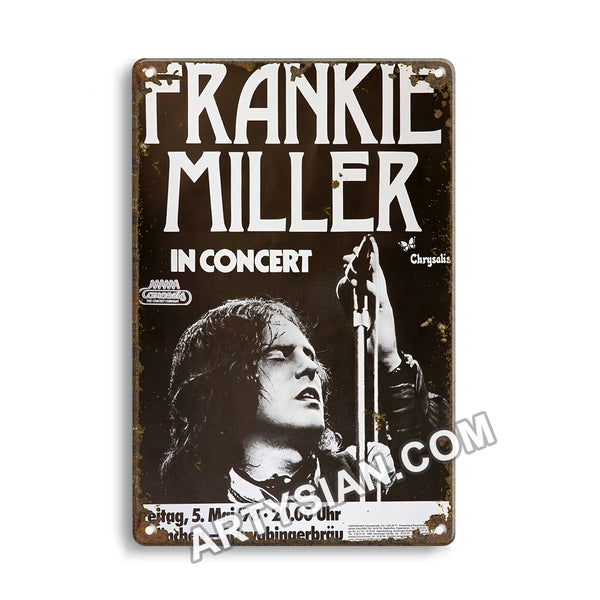 ARTYSIAN Frankie Miller, München 1978 Metal Sign 30X20cm