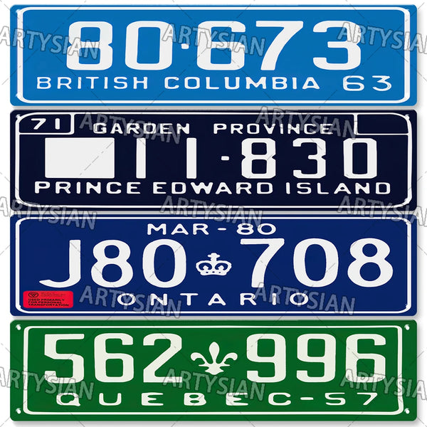 CANADA State License Plate Vintage Truck Vehicle Trailer Tractor Car Number Plate Metal Tin Sign Wall Decor New Brunswick Plaque