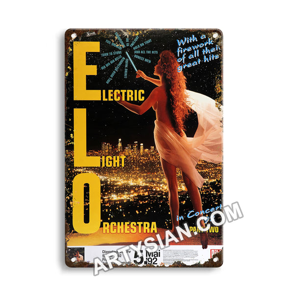 ARTYSIAN ELO Electric Light Orchestra - In Concert, Frankfurt 1992Metal Sign 30X20cm