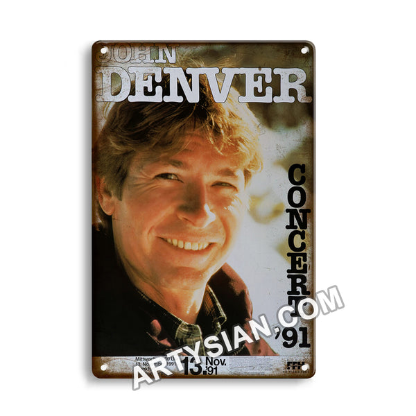 ARTYSIAN John Denver, Frankfurt 1991Metal Sign 30X20cm