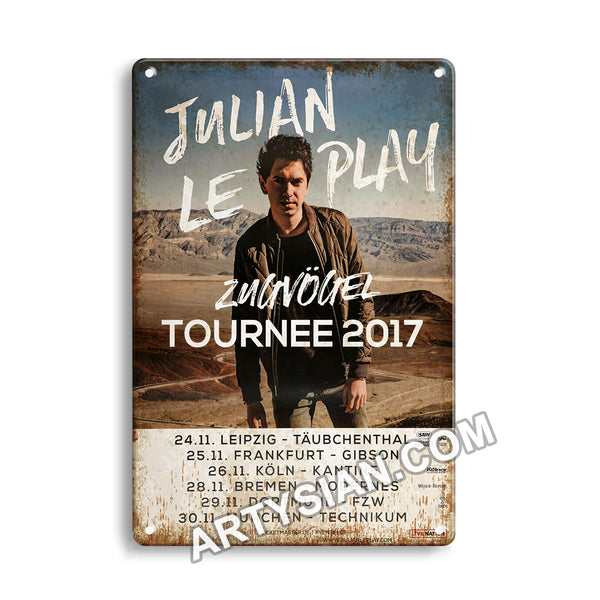 ARTYSIAN Julian De Play - Zugvögel, All Dates 2017 Metal Sign 30X20cm