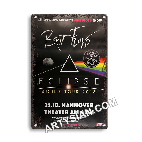 ARTYSIAN Brit Floyd - Ecliüse World Tour, Hannover 2018Metal Sign 30X20cm