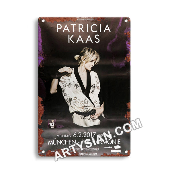 ARTYSIAN Patricia Kaas - Le jour et lheure, München 2017Metal Sign 30X20cm