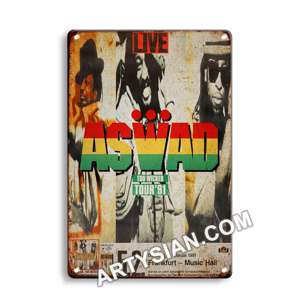 ARTYSIANAswad - To Wicked Tour, Frankfurt 1991Metal Sign 30X20cm