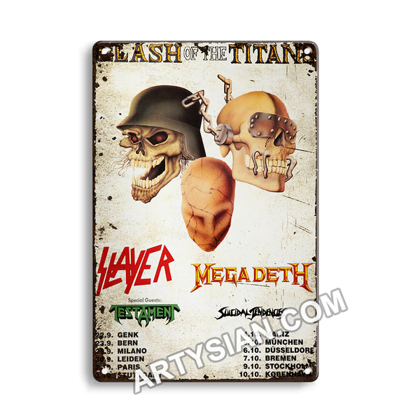 ARTYSIAN Slayer, 1990Metal Sign 30X20cm