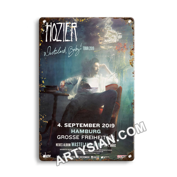 ARTYSIAN Holzier - Wasteland Baby, Hamburg 2019 - KonzertplakatMetal Sign 30X20cm
