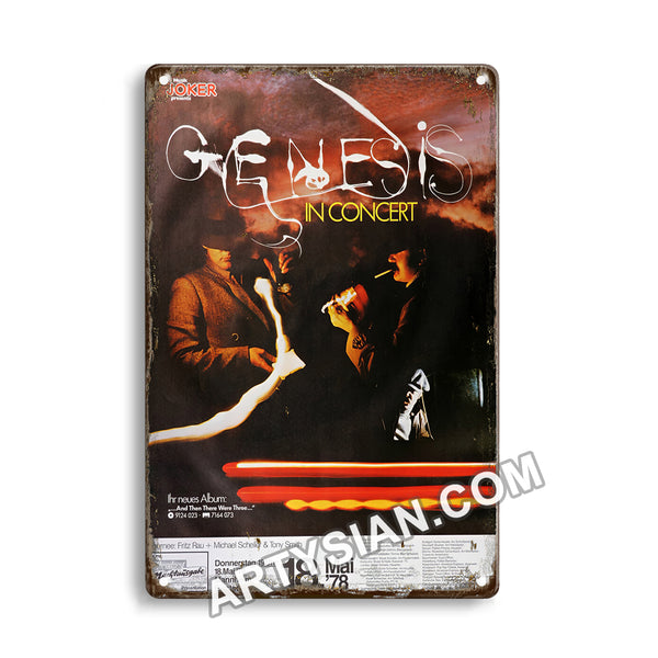 ARTYSIAN Genesis, Mannheim 1978Metal Sign 30X20cm