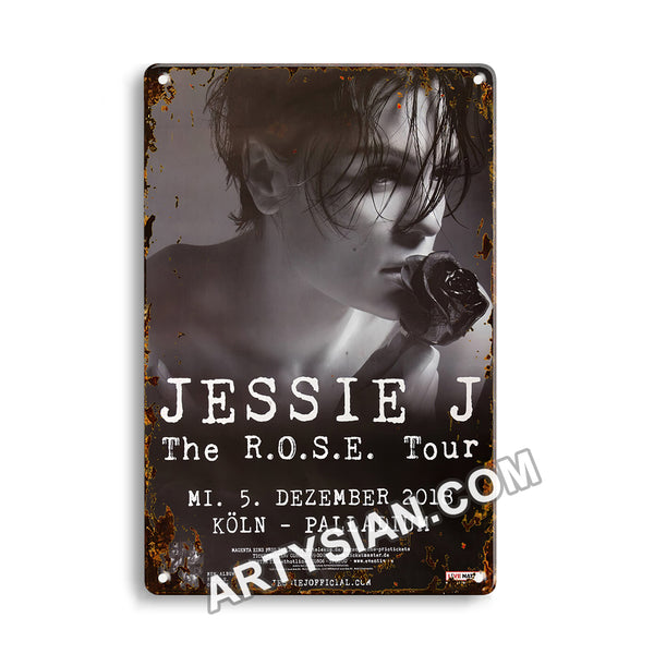 ARTYSIAN Jessie J - The R.O.S.E., Köln 2018 - KonzertplakatMetal Sign 30X20cm