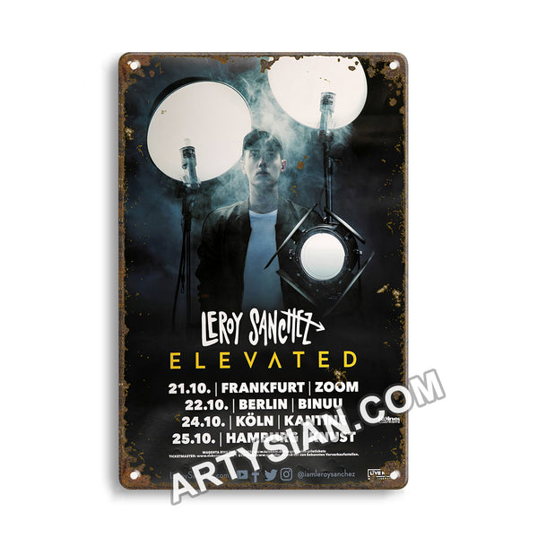 ARTYSIAN Leroy Sanchez - Elevated, All Dates 2017Metal Sign 30X20cm