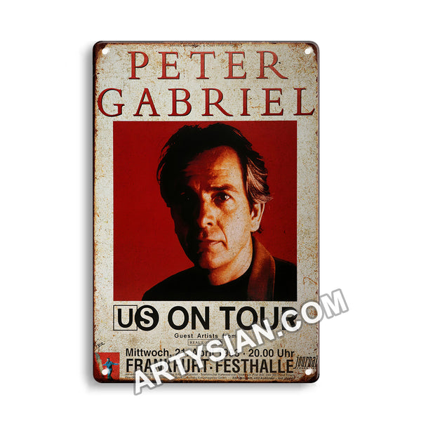 ARTYSIAN Peter Gabriel - US On Tour, Frankfurt 1993Metal Sign 30X20cm