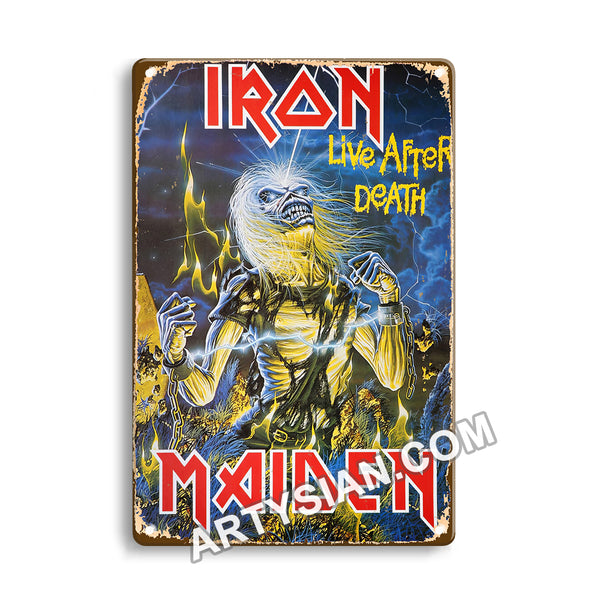 ARTYSIAN Iron Maiden, 1985Metal Sign 30X20cm