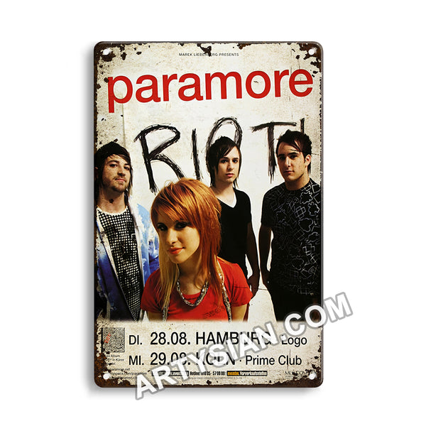 ARTYSIAN Paramore - Thats What You Get, Köln & Hamburg 2007 - Konzertplakat-Metal Sign 30X20cm
