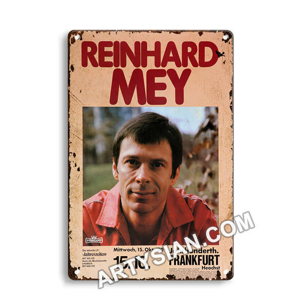 ARTYSIAN Reinhard Mey - Jahreszeiten, Frankfurt 1980-Metal Sign 30X20cm
