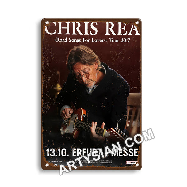 ARTYSIAN Chris Rea - Road Songs For Lovers, Erfurt 2017Metal Sign 30X20cm