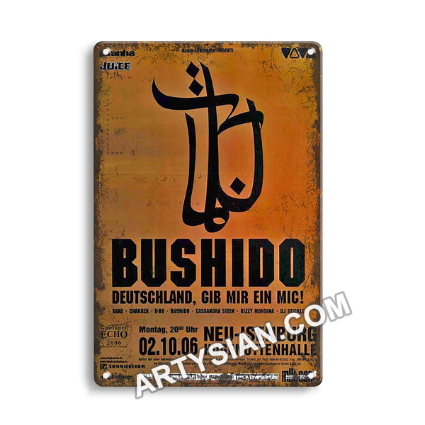 ARTYSIANBushido - Payback Gold, Neu-Isenburg 2006 - KonzertplakatMetal Sign 30X20cm